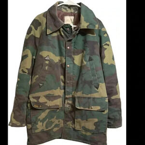 Men’s Vintage Golden Retriever Camouflage  Jacket, Sz Large